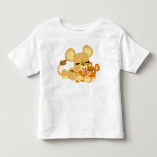 ベビーのライオンのBathの幼児のTシャツ トドラーTシャツ