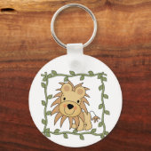 ベビーのライオンのTシャツおよびギフト キーホルダー (正面)