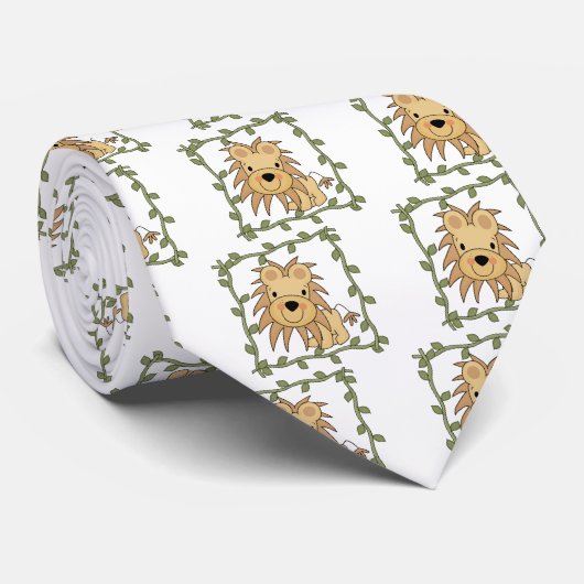 ベビーのライオンのTシャツおよびギフト ネクタイ (ロール)