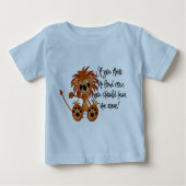 ベビーのライオンは私がTシャツおよびギフトをとどろくのを聞きます ベビーTシャツ (正面)