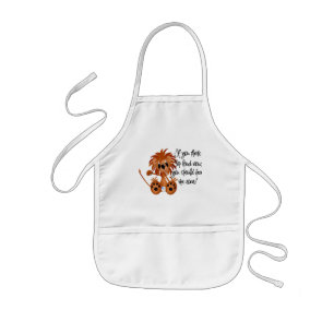 ベビーのライオンは私がTシャツおよびギフトをとどろくのを聞きます 子供用エプロン