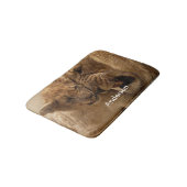 ベビーのライオンを持つパーソナライズなライオン バスマット (アングル)