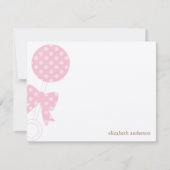 ベビーのラッセル音のシャワーは感謝していしています ノートカード (正面)