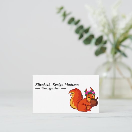 ベビーのリス568 名刺 (スタンド正面)