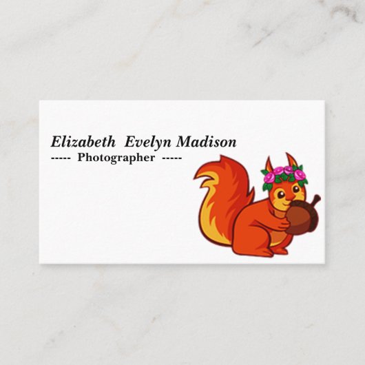 ベビーのリス568 名刺 (正面)