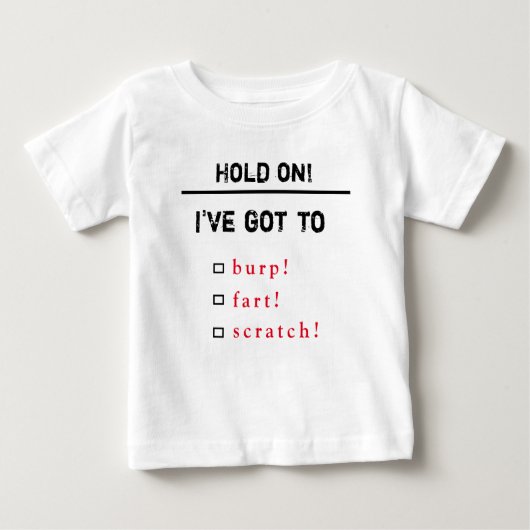 ベビーのロムパーの保持 ベビーTシャツ (正面)