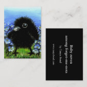 ベビーのワタリガラスACEOのプリント 名刺 (正面/裏面)