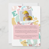 ベビーの一流の初めてのクリスマス愛誕生の発表 シーズンカード (裏面)