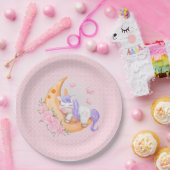 ベビーの一角花 ペーパープレート (パーティー)