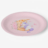 ベビーの一角花 ペーパープレート (アングル)