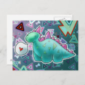 ベビーの三角形の背景 ポストカード (正面/裏面)