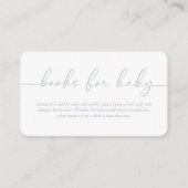 ベビーの両面ベビーシャワーエンクロージャCa用の本 エンクロージャーカード (正面)