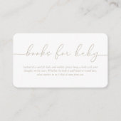 ベビーの両面ベビーシャワーエンクロージャCa用の本 エンクロージャーカード (正面)