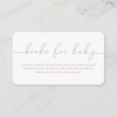 ベビーの両面ベビーシャワー用ブック エンクロージャーカード (正面)