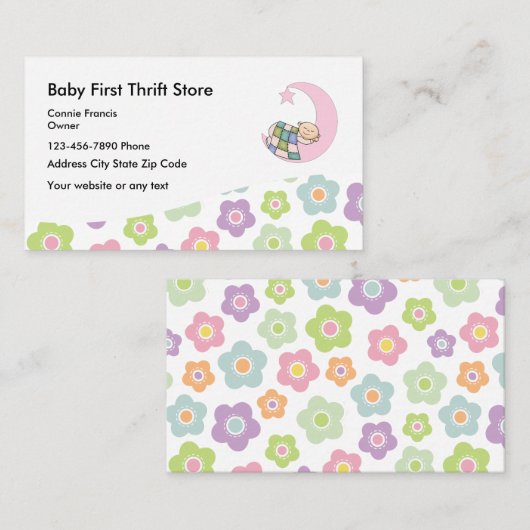 ベビーの中古品店 名刺 (正面/裏面)