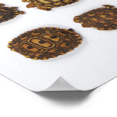 ベビーの亀が並んでいる ポスター (角)