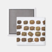 ベビーの亀が並んでいる マグネット (正面/裏面)