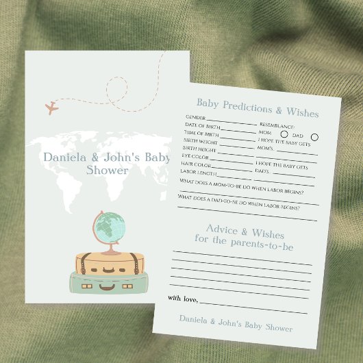 ベビーの予測と希望アドベンチャーベビーシャワー チラシ