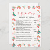 ベビーの伝統ベビーシャワーカード シーズンカード (正面/裏面)