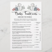 ベビーの伝統雪だるまベビーシャワーゲーム (正面)