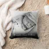 ベビーの写真とスクリプト名 クッション (ブランケット)