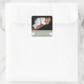 ベビーの写真とステッカー スクエアシール (バッグ)