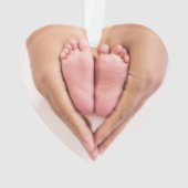 ベビーの写真と名前初めてのクリスマス休日 オーナメント (裏面)