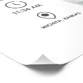 ベビーの写真と統計 ポスター (コーナー)