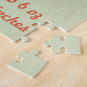 ベビーの写真と誕生統計フォレストツリーバード ジグソーパズル (側面)