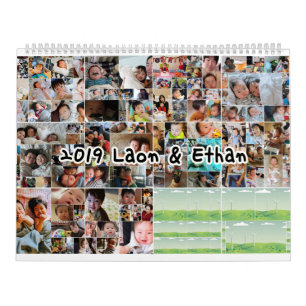 ベビーの写真のパーソナライズなカレンダー カレンダー