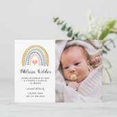 ベビーの写真の誕生のお知らせ (スタンド正面)