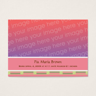 ベビーの写真の誕生のお知らせ