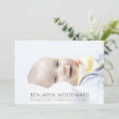 ベビーの写真の誕生のお知らせ (スタンド正面)