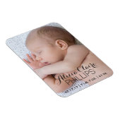 ベビーの写真の誕生のお知らせ |スクモダンリプト マグネット (右側)