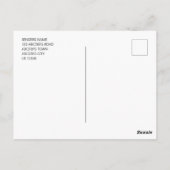 ベビーの写真の誕生のお知らせ ポストカード (裏面)