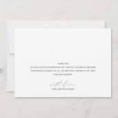 ベビーの写真の誕生発表サンキューカード サンキューカード (裏面)