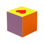 ベビーの写真の追加 フォトキューブ (裏面アングル)