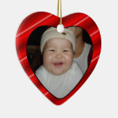 ベビーの写真ギフトタグ＆記念オーナメント セラミックオーナメント (右)