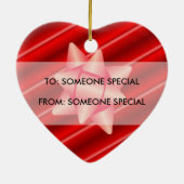 ベビーの写真ギフトタグ＆記念オーナメント セラミックオーナメント (裏面)