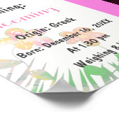 ベビーの写真名の意味 ポスター (角)