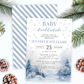 ベビーの冬のシャワーの冷たい招待 招待状