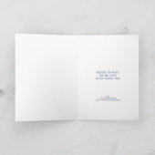 ベビーの冬の外でのビッドおもしろい シーズンカード (内部)