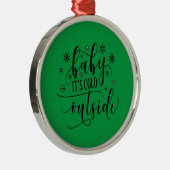 ベビーの冷たいクリスマスの飾り付け メタルオーナメント (右)