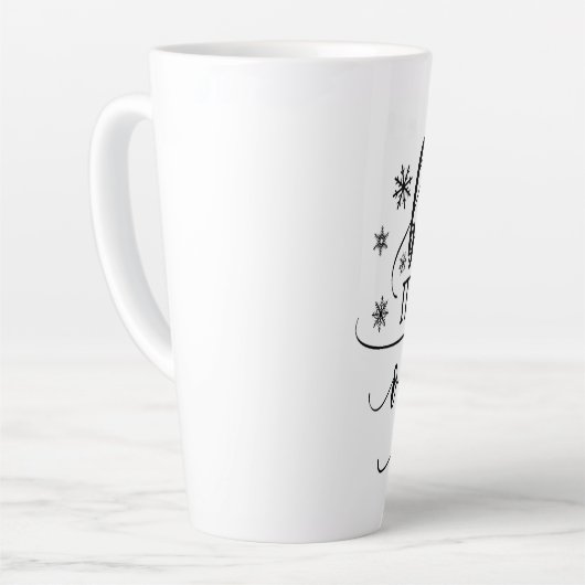 ベビーの冷たいクリスマスウィンターコーヒーマグ カフェラテマグ (左アングル)