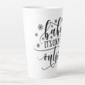 ベビーの冷たいクリスマスウィンターコーヒーマグ カフェラテマグ (正面)