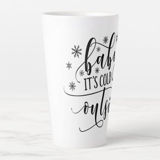 ベビーの冷たいクリスマスウィンターコーヒーマグ カフェラテマグ (正面)