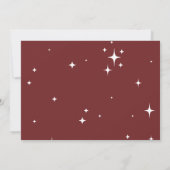 ベビーの冷たい写真の誕生発表 セーブザデート (裏面)