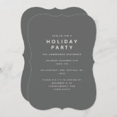 ベビーの冷たい外の休日のパーティーの招待。 セーブザデート (正面/裏面)