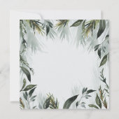 ベビーの冷たい外の休日のパーティーの招待。 案内状 (裏面)