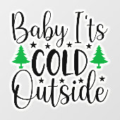 ベビーの冷たい外の窓が引っ掛かる ウィンドウサイン (シート)